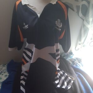 Scotland Rugby Shirt - Navy and White